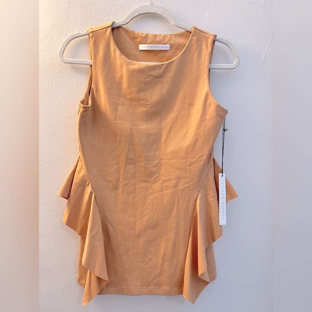 NWT Susana Monaco Monica Ruffle Top -1